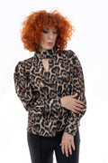 Μπλούζα Animal Print Με Άνοιγμα