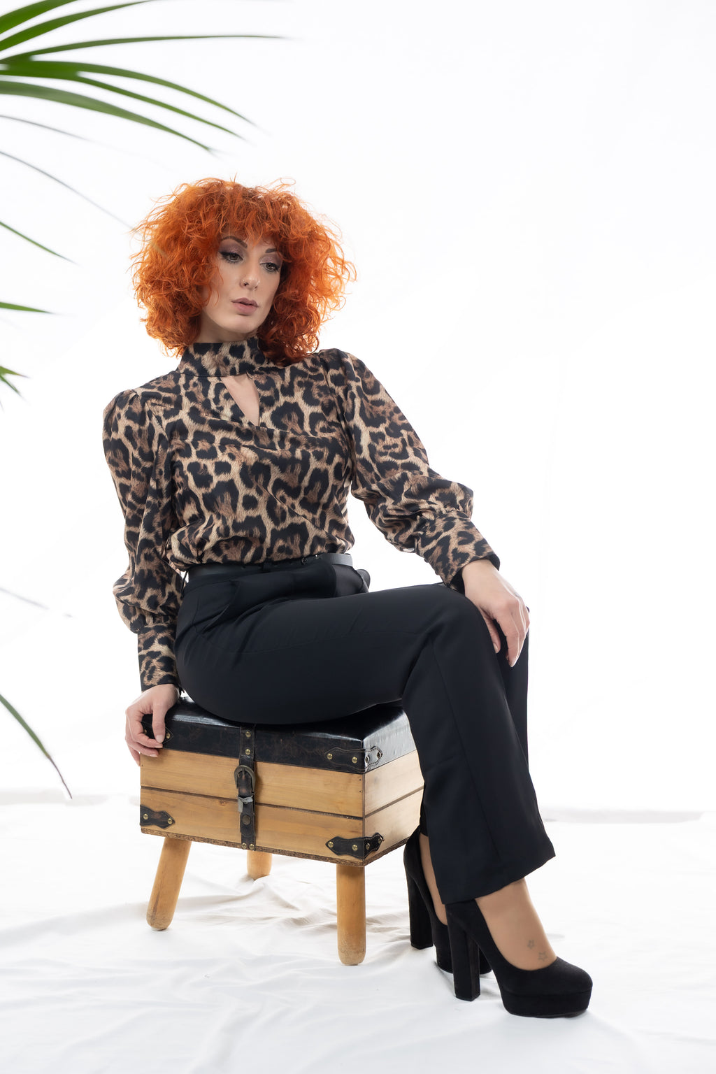 Ψηλόμεσο Παντελόνι με Ραφή Τσάκισης