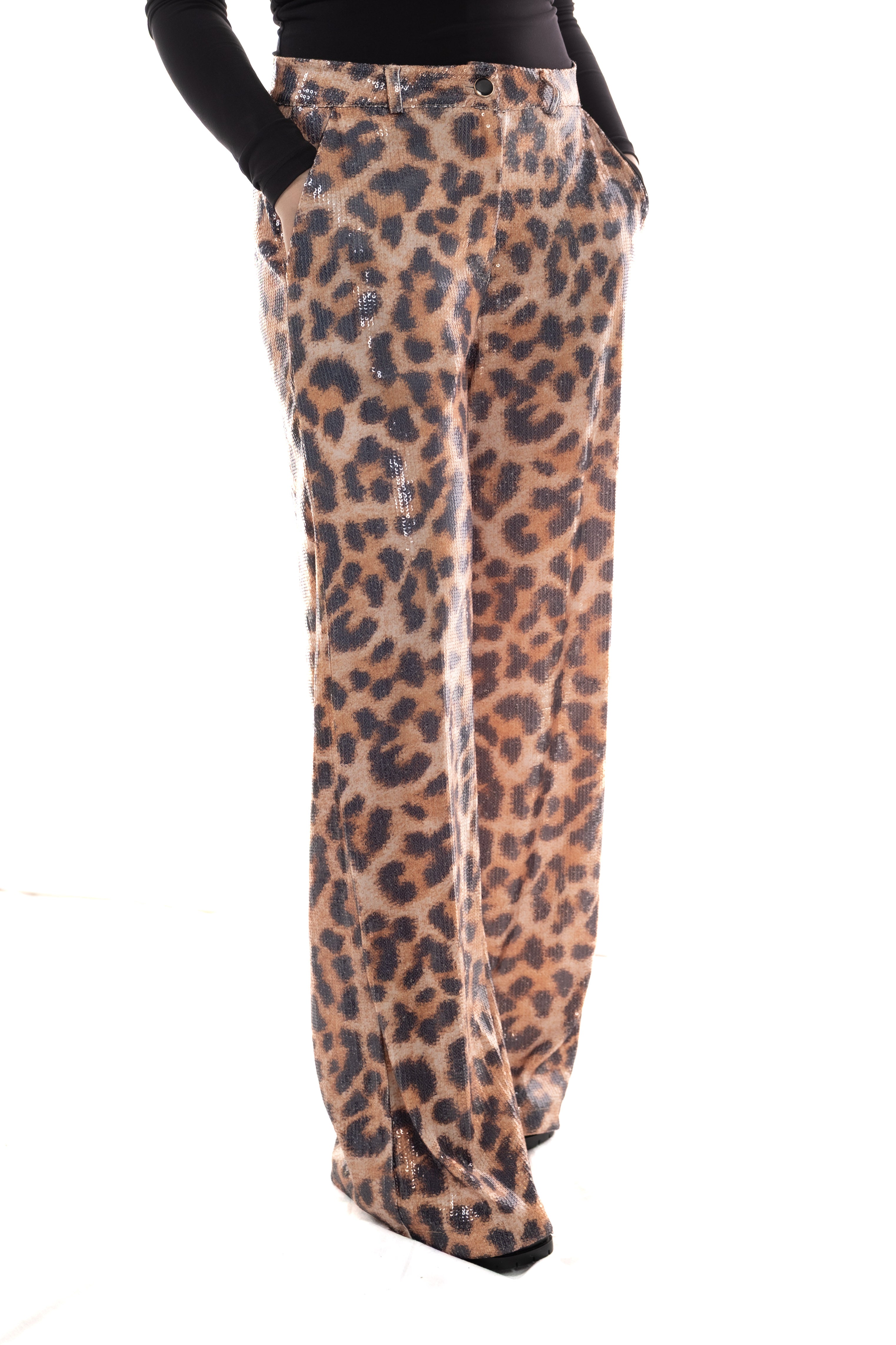 Λεοπάρ Παντελόνα με Παγιέτες