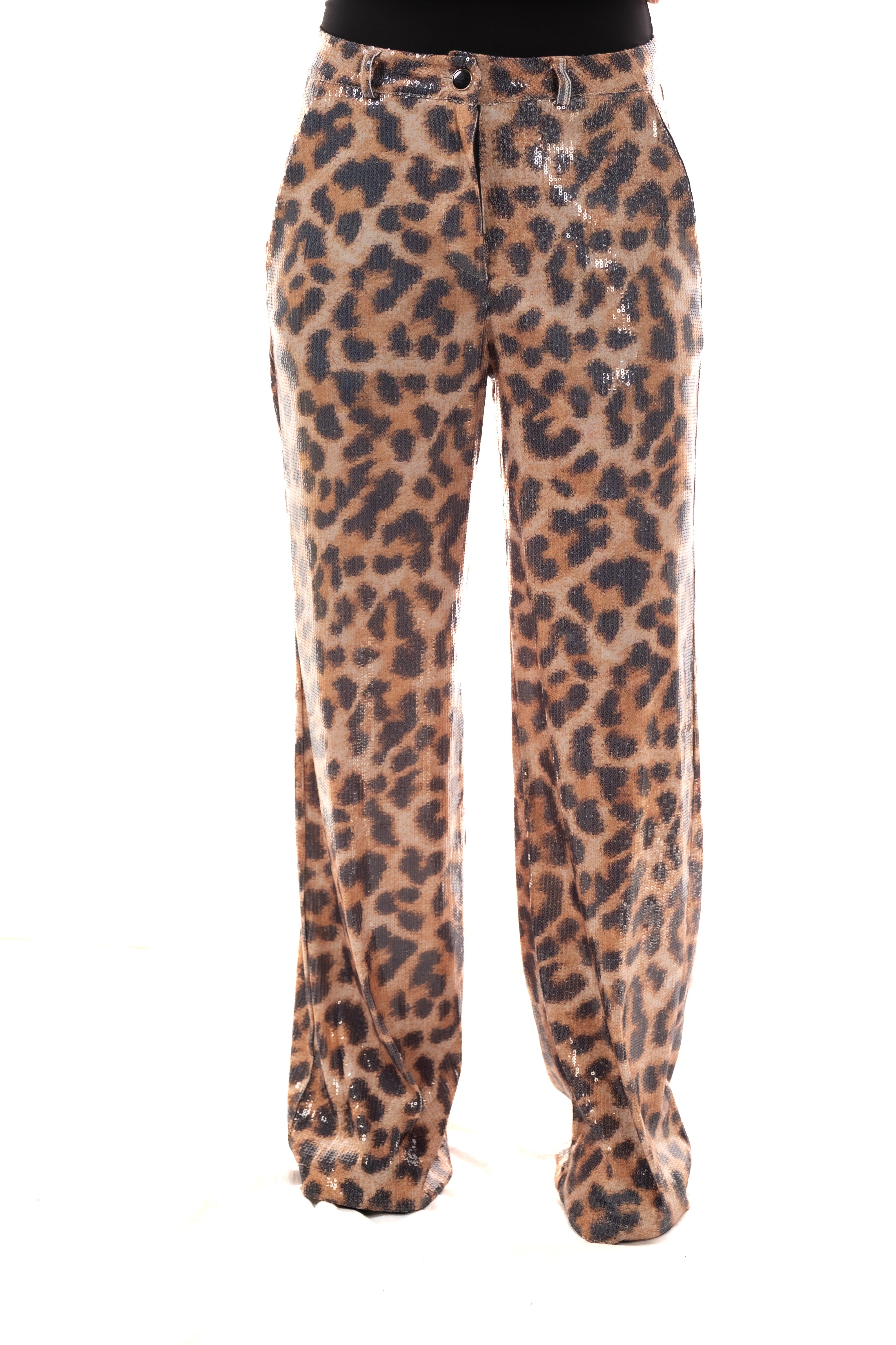 Λεοπάρ Παντελόνα με Παγιέτες