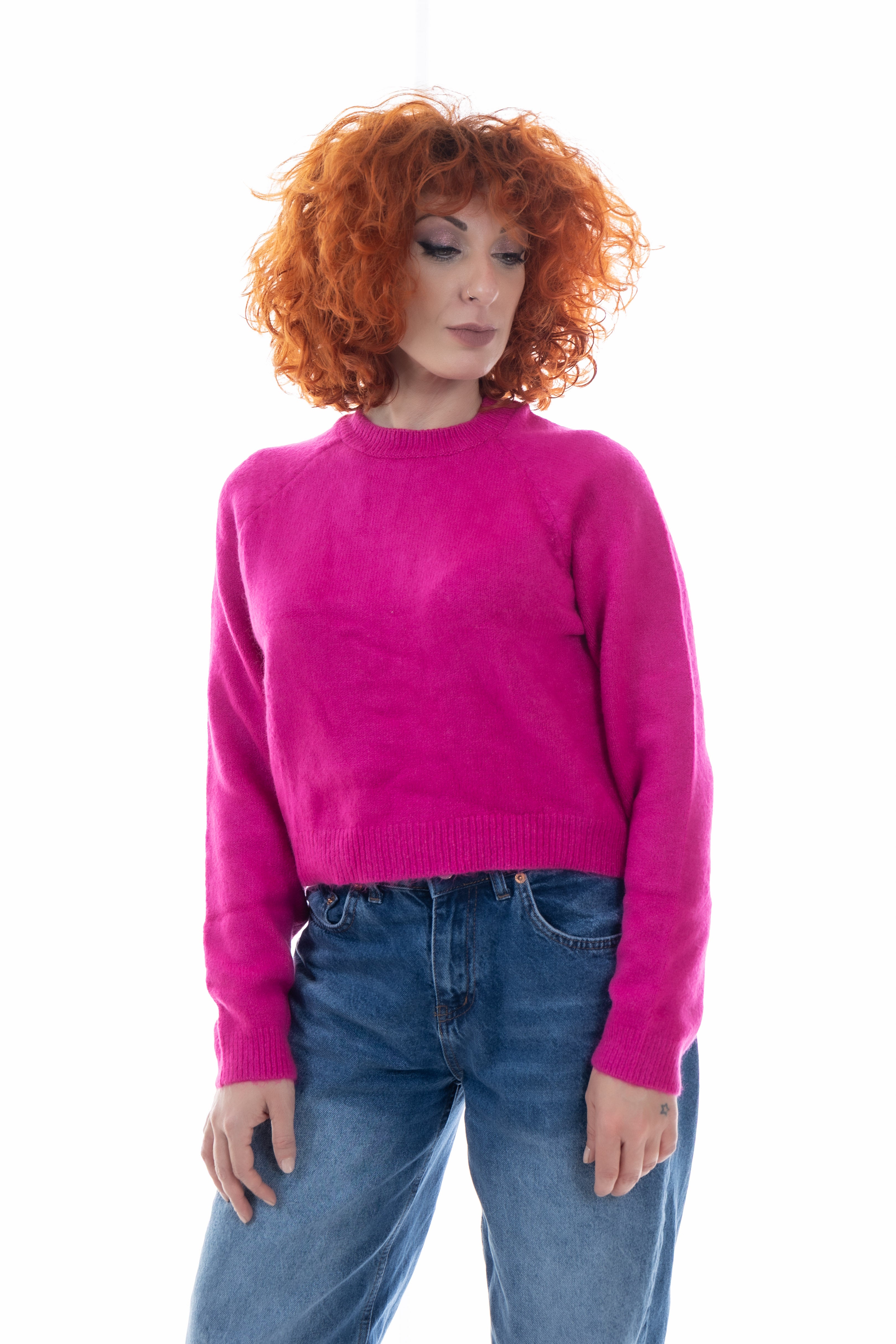 Φούξια Κοντό Πλεκτό One Size