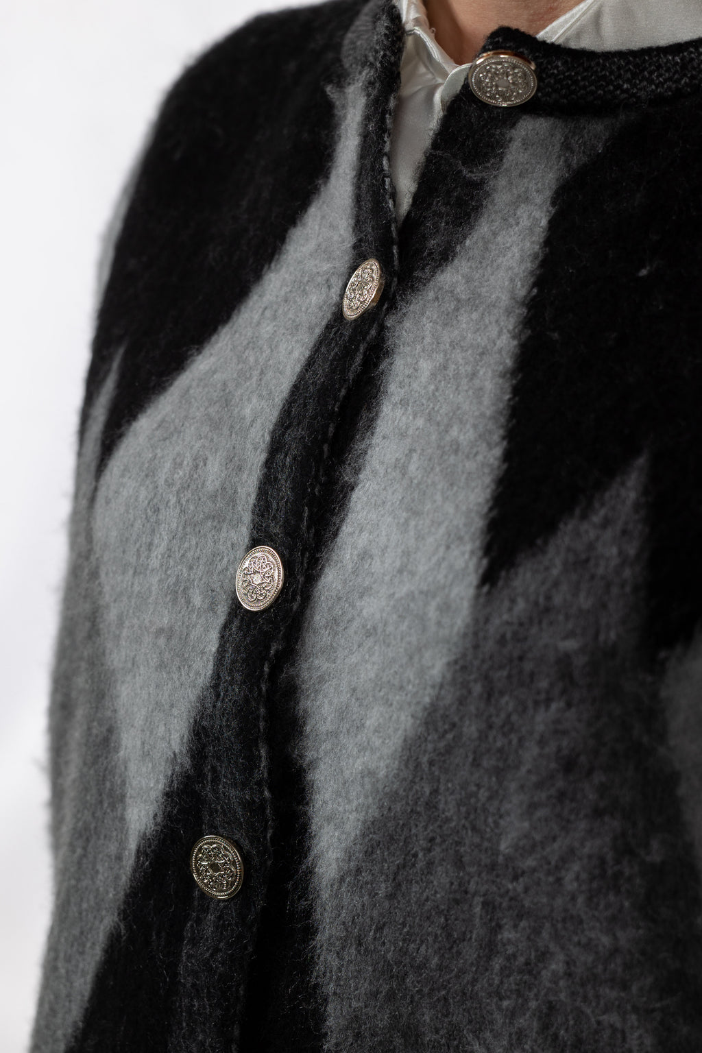 Μάλλινη Ζακέτα Με Γεωμετρικό Σχέδιο – EXCLUSIVE