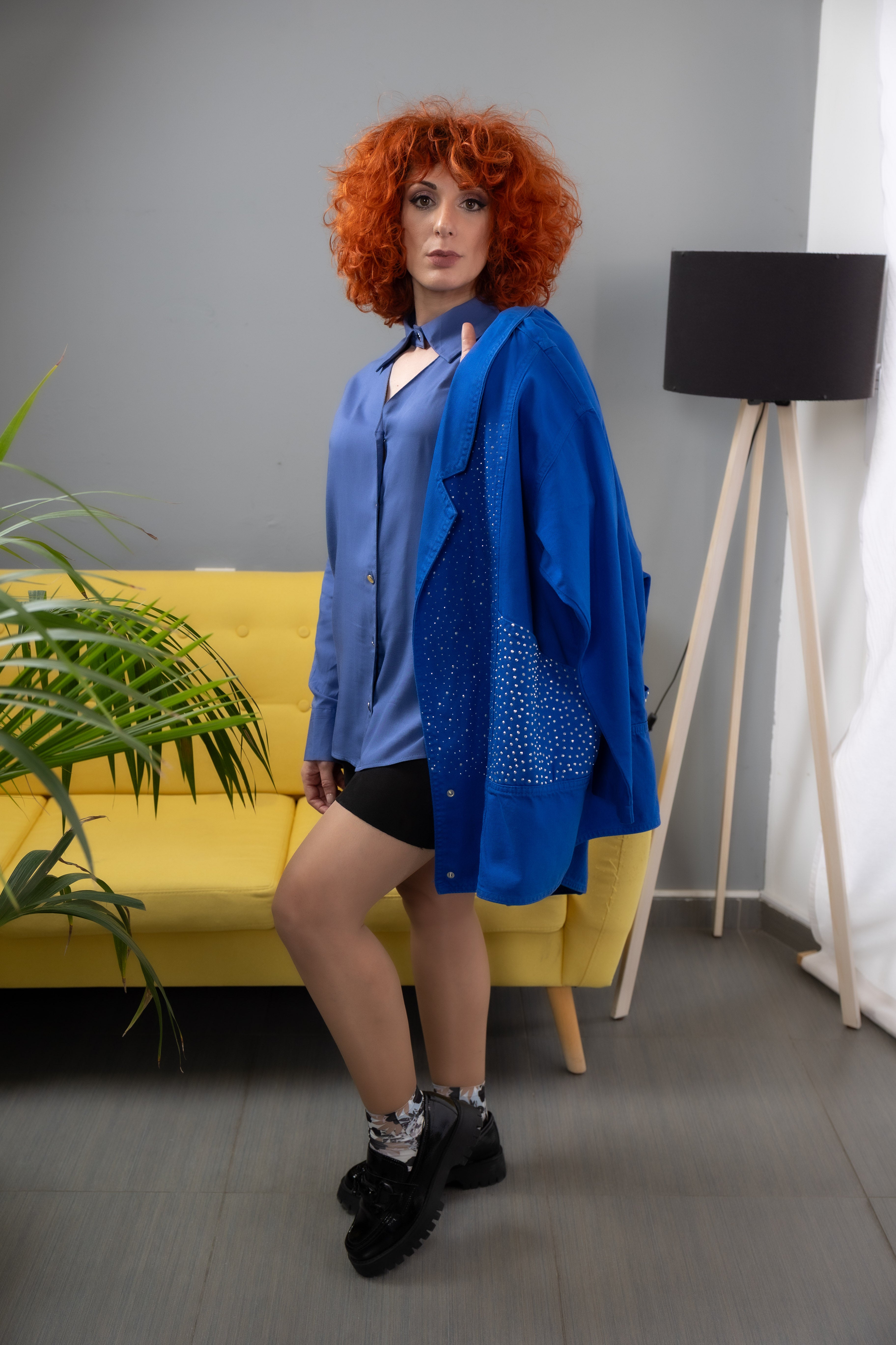 Πουκάμισο Με Ιδιαίτερο Κούμπωμα Στον Γιακά