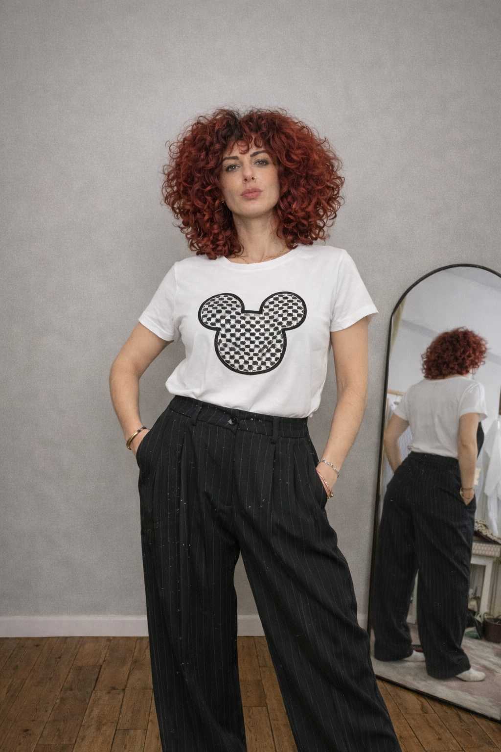 T-Shirt Mickey Με Χάντρες