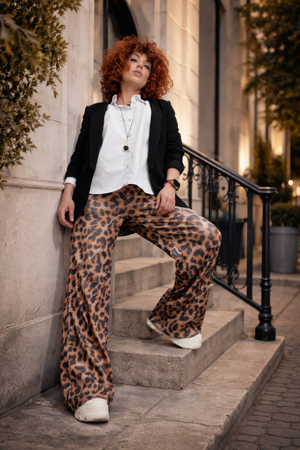Λεοπάρ Παντελόνα με Παγιέτες