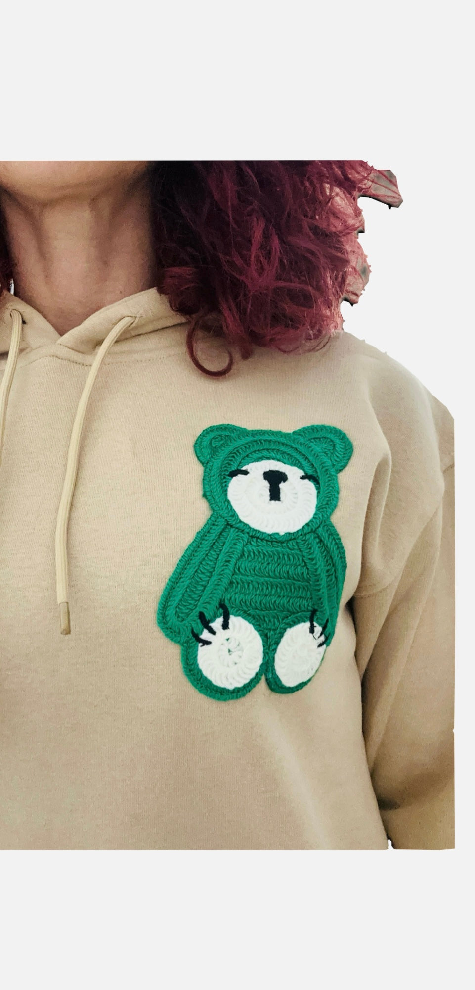 Βαμβακερό Φούτερ με Κέντημα Αρκουδάκι