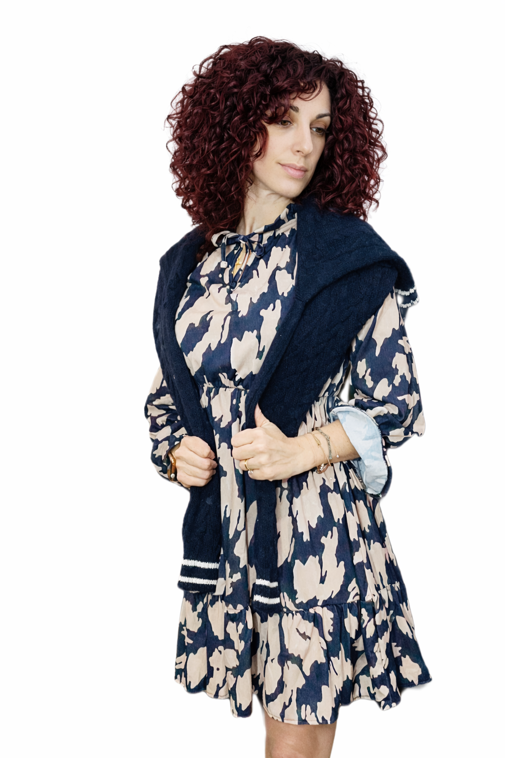 Βαμβακερό Φόρεμα Με Βολάν