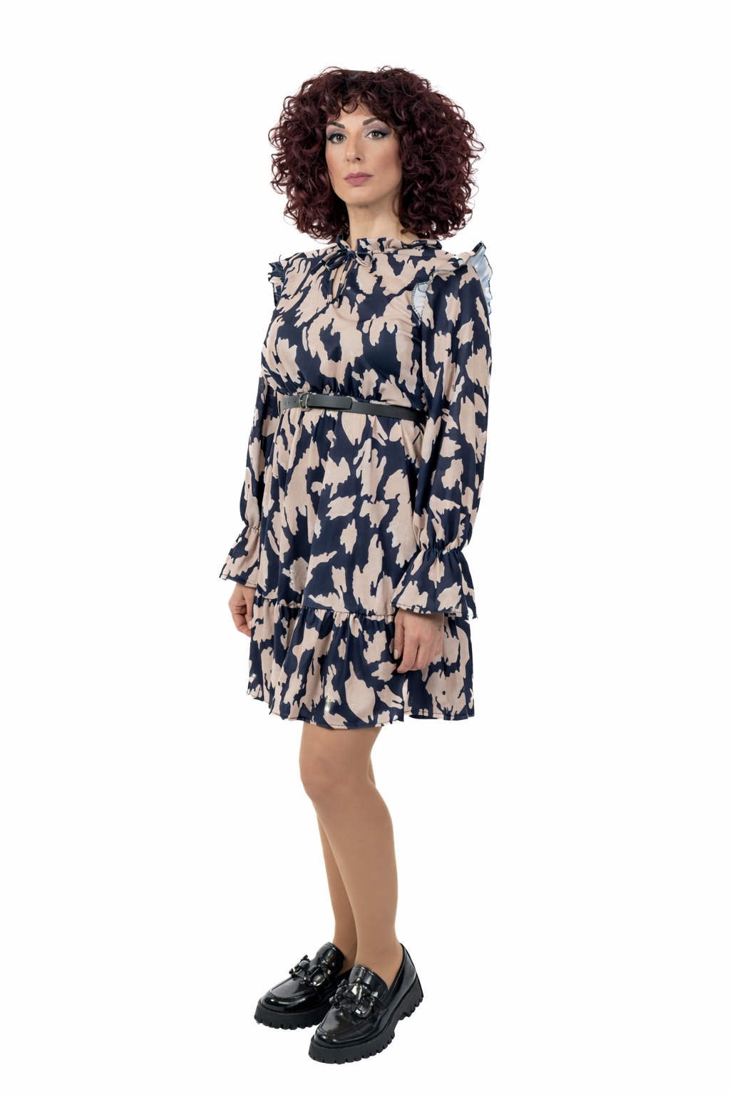 Βαμβακερό Φόρεμα Με Βολάν