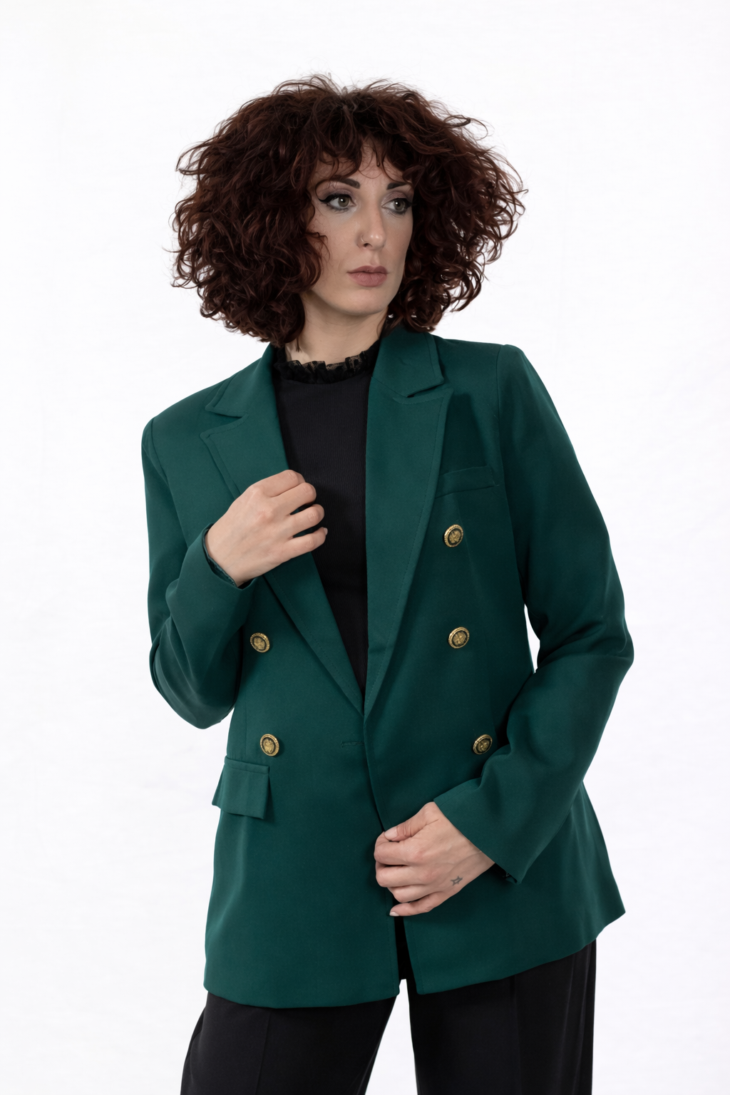 Σταυρωτό Slim Fit Σακάκι