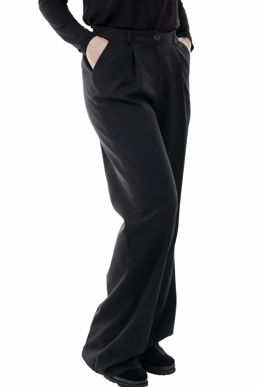 Μαύρη Παντελόνα Ψηλόμεση