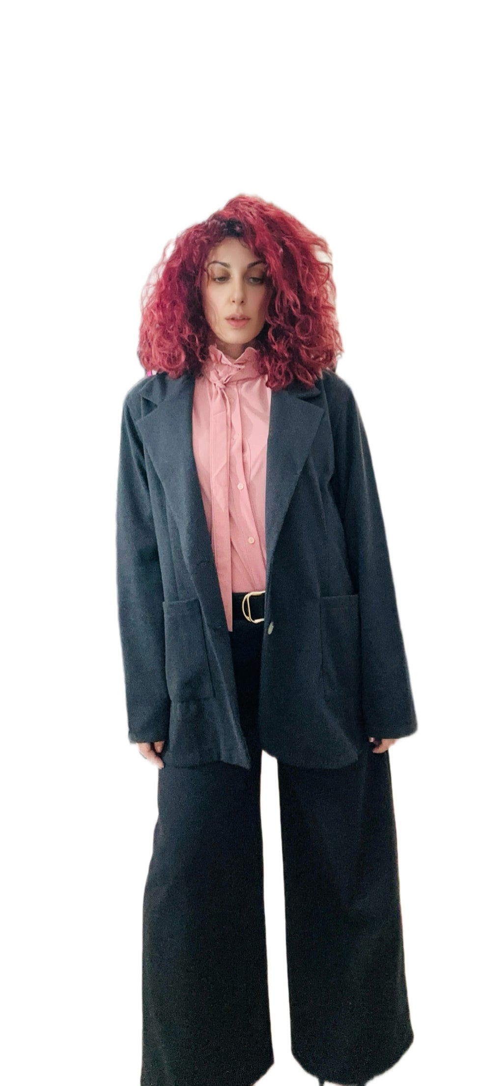 Γκρι Κοστούμι Ψαροκόκκαλο – Oversized